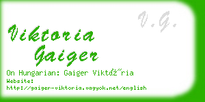 viktoria gaiger business card